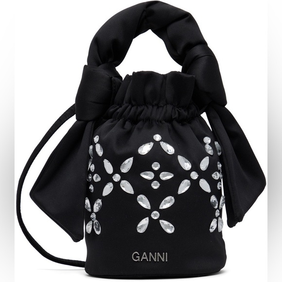 Ganni Handbags - 14 - *Like New* GANNI Black Occasion Top Handle Bag
